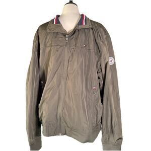 Tommy Hilfiger Men's Performance Midlength Water/Wind Resistant Jacket Large